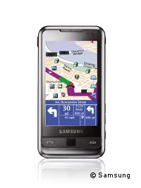 Die Navi-Funktion des Samsung Omnia eignet sich vor allem f&uuml;r den Einsatz zu Fu&szlig;
